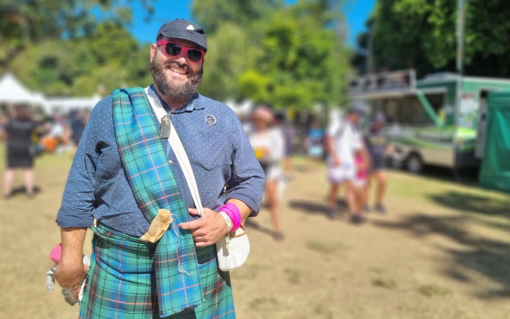 Nicholas Coulten, who sported his Clan Davidson tarten at Te Matatini, says the event has broken down boundaries.