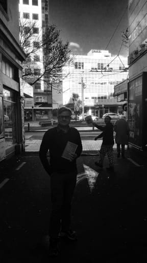 James Hollings, editor of A Moral Truth: 150 years of investigative journalism in New Zealand, on Luke's Lane the original home of Truth newspaper.
