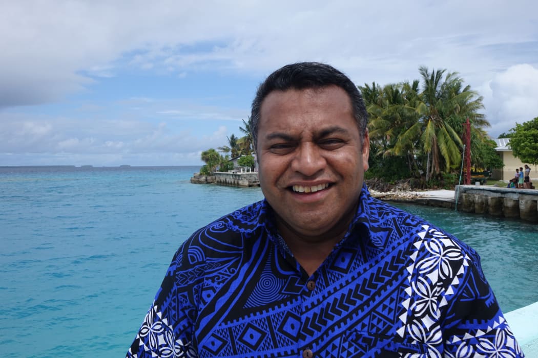 Civil Defence Minister Kris Faafoi during a visit to Tokelau in October, 2018.