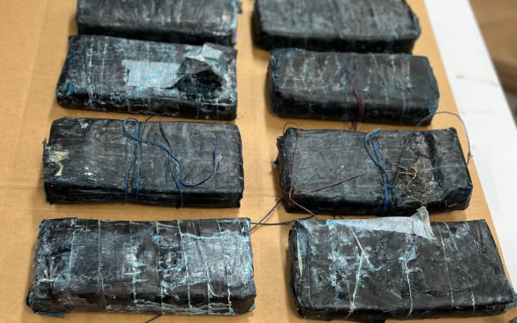 More than 25kg of cocaine was seized, with a street value in excess of $9 million.