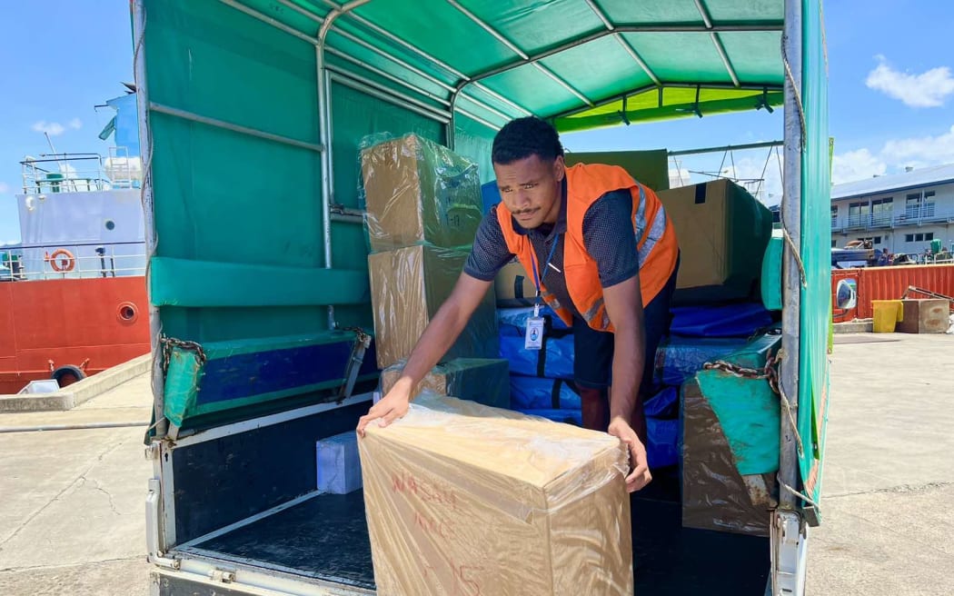 Voting items being delivered