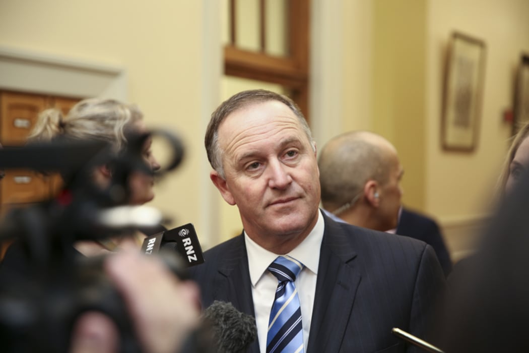14062016 Photo: RNZ/Rebekah Parsons-King. John Key talks about the effects of the Orlando shooting.