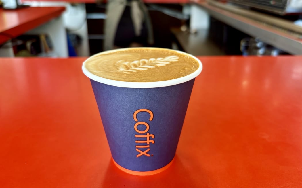 A flat white from Coffix.