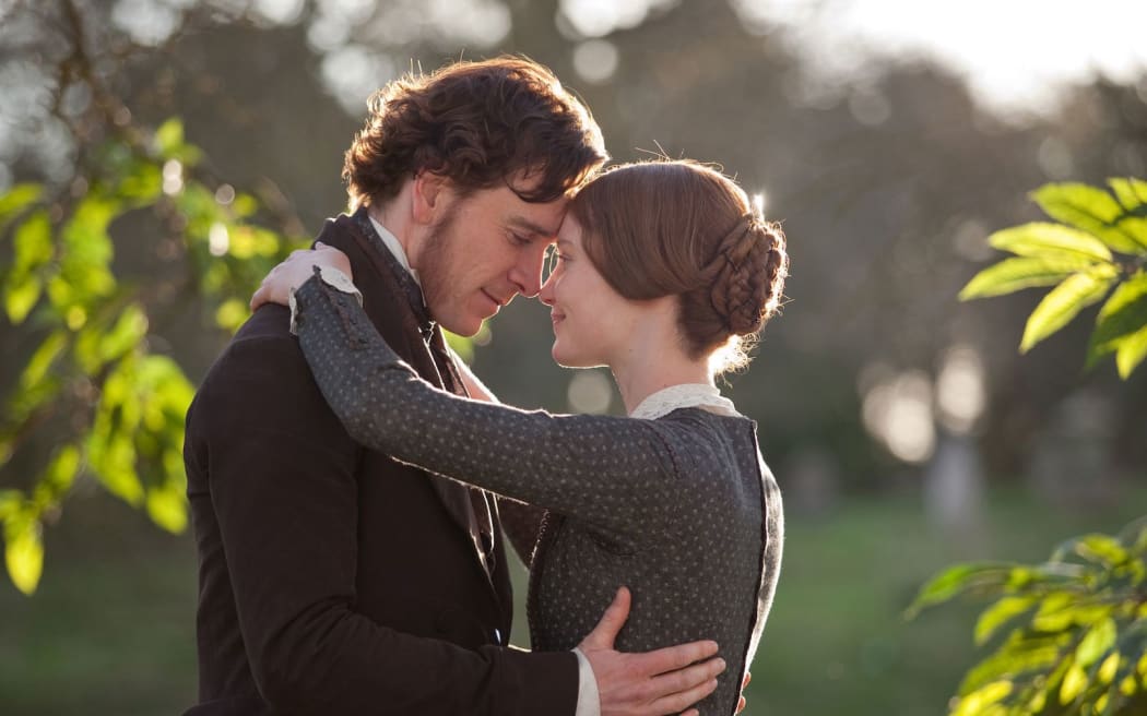 Michael Fassbinder and Mia Wasikowska in Jane Eyre (2011), just added to Netflix.
