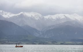 Looking towards Kaikoura ranges.