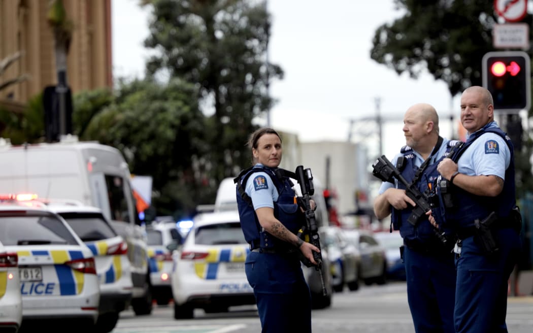 Auckland shooting Police focus on identifying two victims killed by