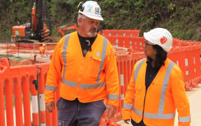 NZTA Auckland and Northland manager Jacqui Hori-Hoult, right, says one in four road workers is verbally abused every day.