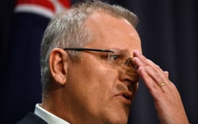 Australia's incoming Prime Minister Scott Morrison speaks at a press conference in Canberra on August 24, 2018 after a stunning Liberal party revolt instigated by hardline conservatives unseated moderate Malcolm Turnbull.