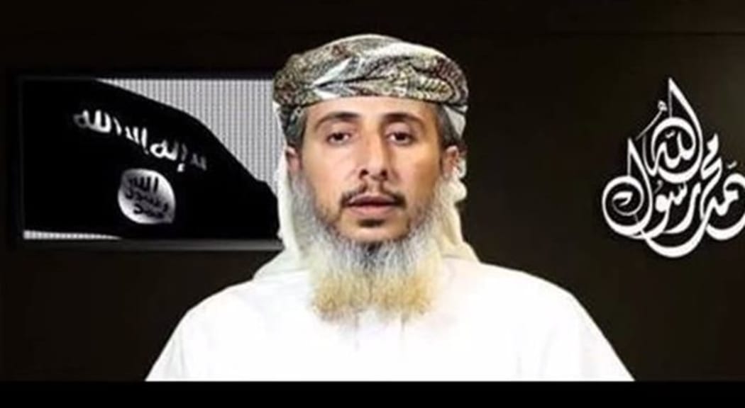 Nasser bin Ali al-Ansi, shown in a social media video posted by the group.