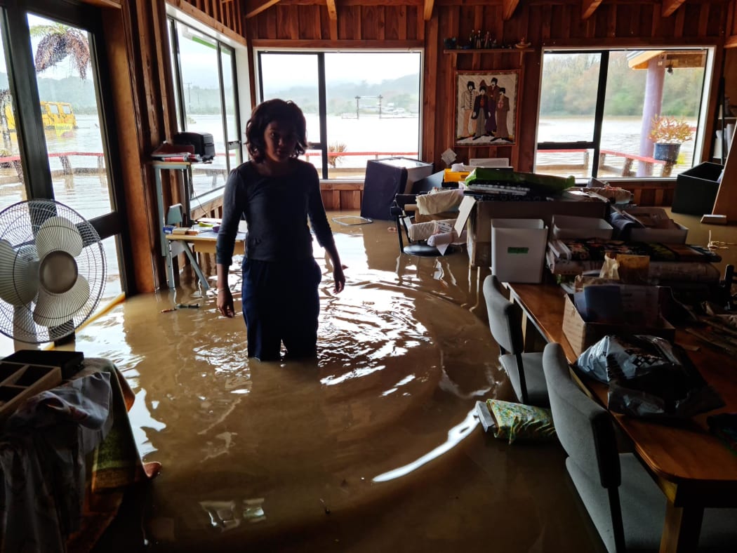 About half a metre of water came into the shop.