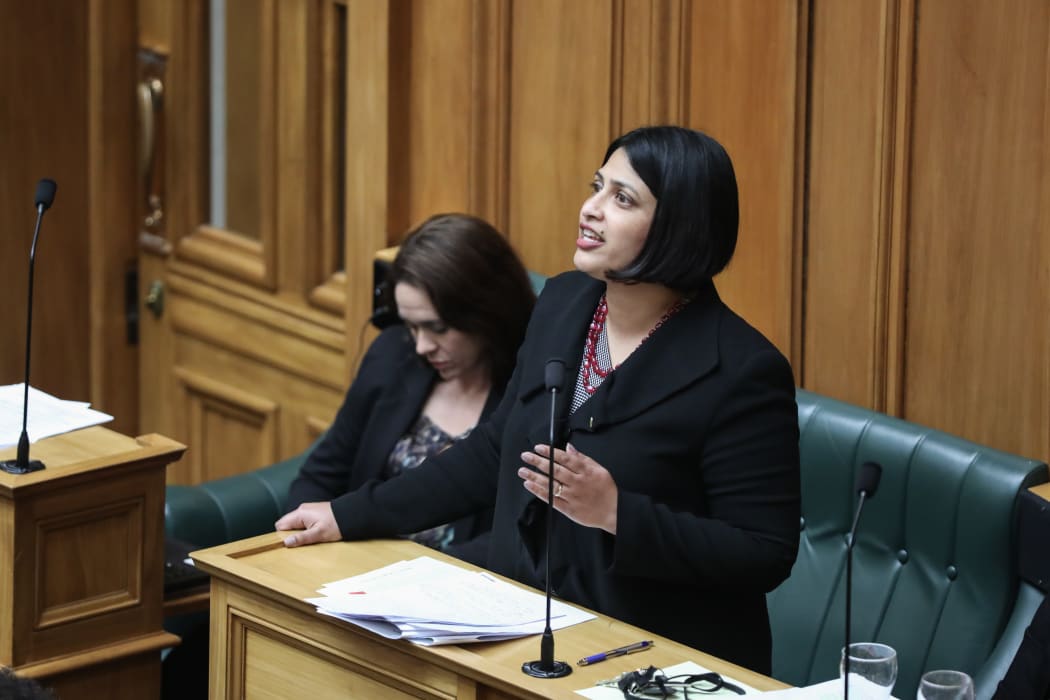 Labour MP Priyanca Radhakrishnan speaking for the Domestic Violence Victims Protection Bill