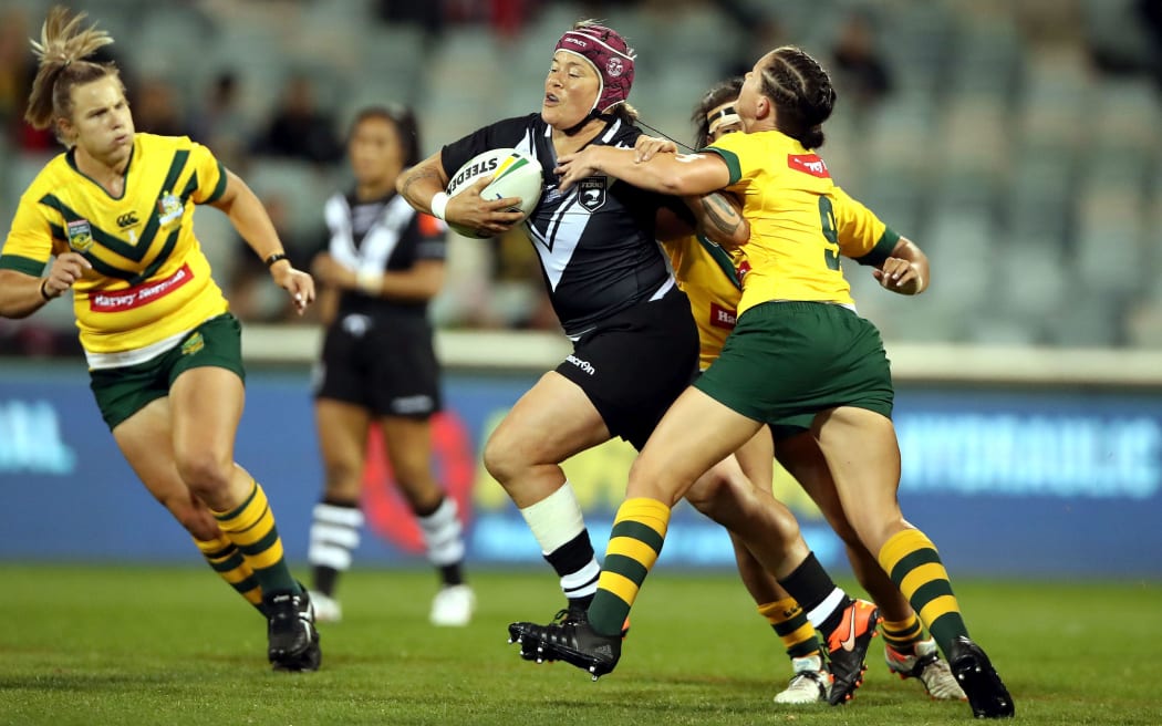 Kiwi Fern Laura Mariu breaks through the Jillaroos, 2017.