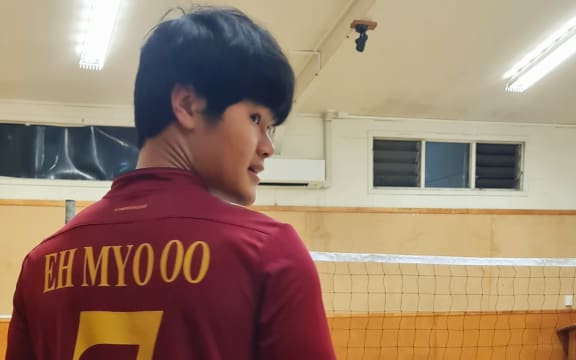Takraw player Eh Myo prepares for the World Champs, Auckland, May 2022