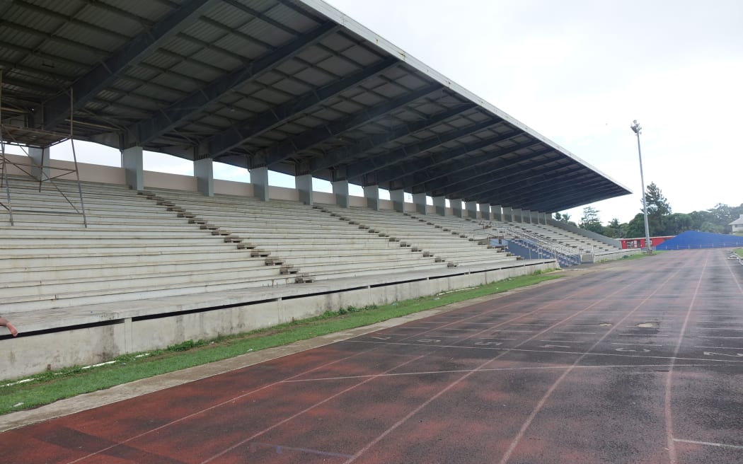 Looking to the main stand at Teufaiva