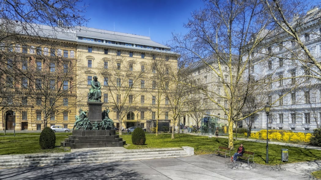 Beethoven Plaza in Vienna, Austria.