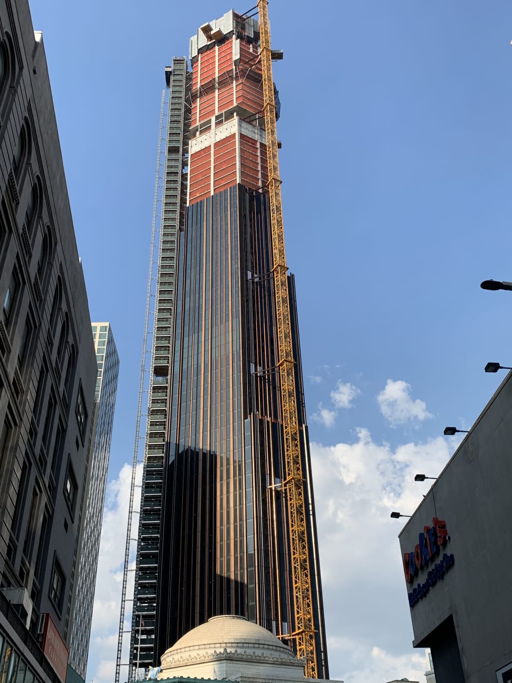 The Brooklyn Tower under construction.