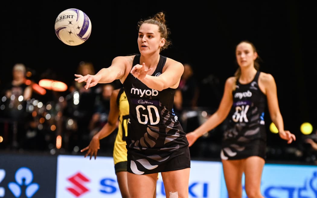 Elle Temu in her debut against Jamaica, September 2022. © Photo: Andrew Cornaga / www.photosport.nz