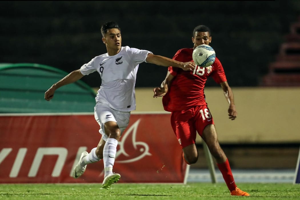 Max Mata opened the scoring for New Zealand.