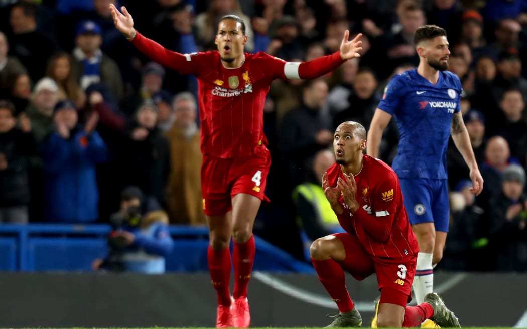 English Premier League match between Liverpool and Chelsea.