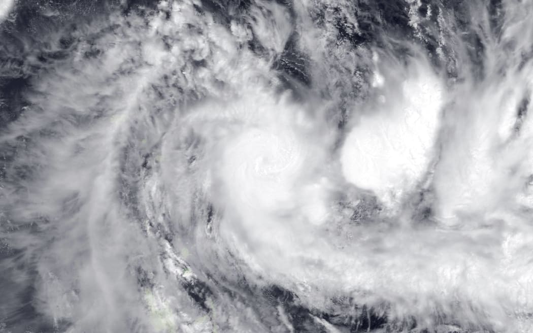 A satellite image of Cyclone Rita taken on 24 November, 2019.