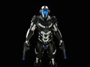 An artists impression of a robot solider.