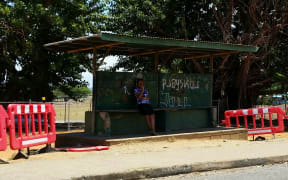 Fiji bus stop.
