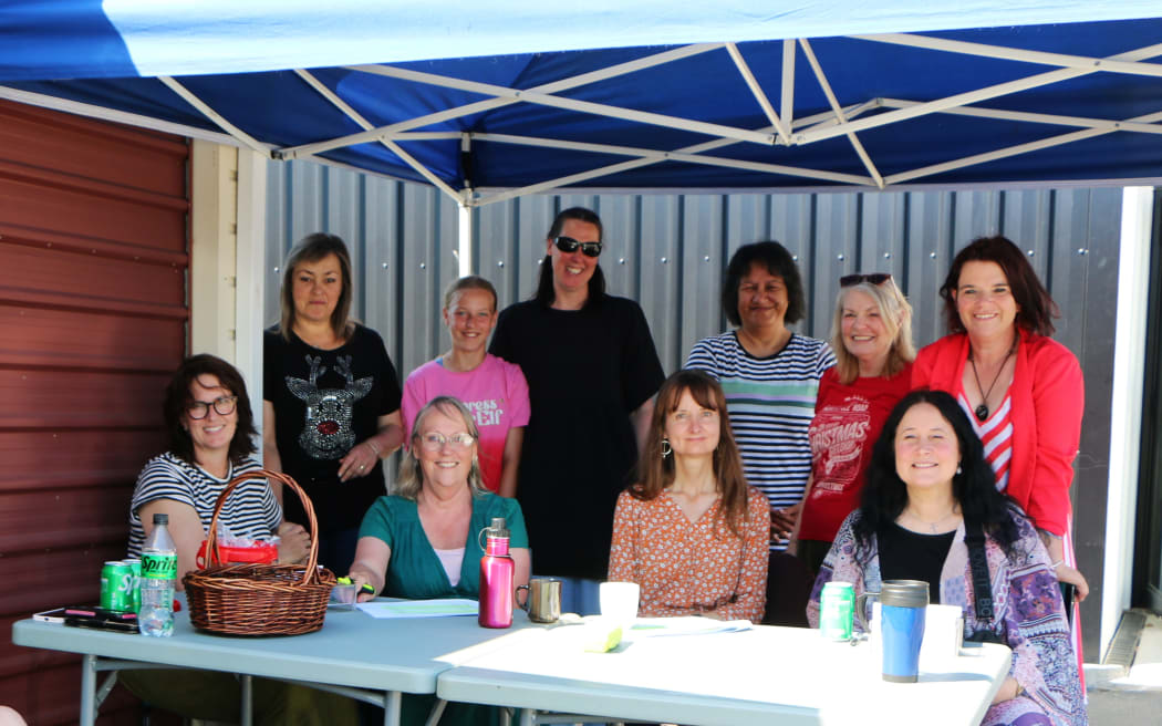 Christchurch Methodist Mission volunteers receiving and handing out Christmas hampers.