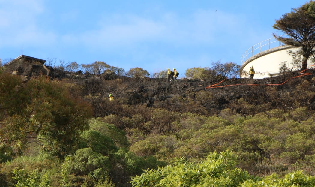 Spot where Port Hills fire started close to Port Hills Rd