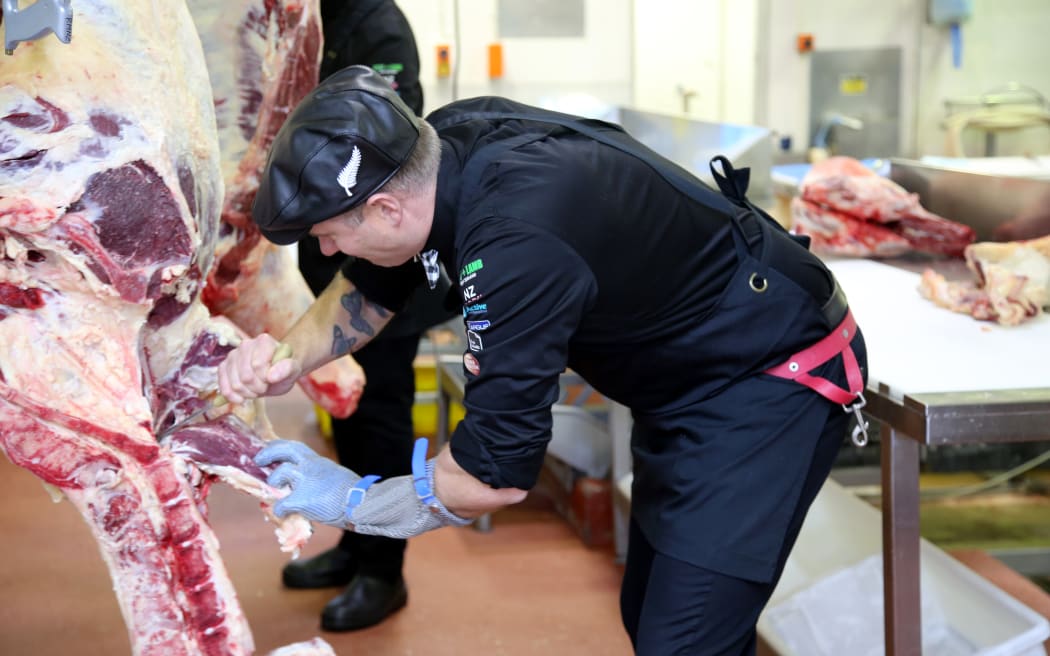 Reuben Sharples is a member of the Sharp Blacks team, which will be competing in the World Butcher's Challenge in the US this September.