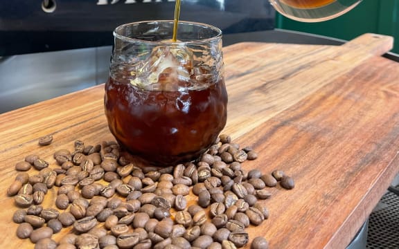 A cold brew coffee serviced at Rabbit Island Coffee takes 24 hours to make.