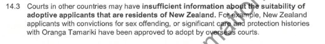 Sex offenders are among those who have adopted children while screening has not been in place