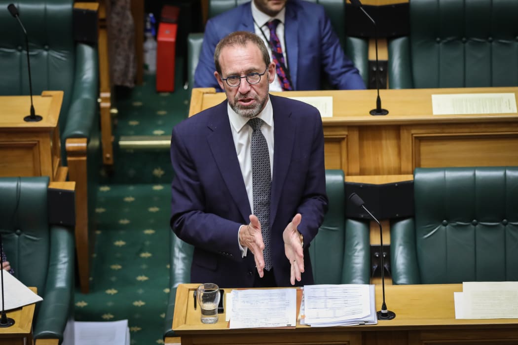 Labour MP Andrew Little debating in the House