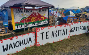 The camp ground at Ihumatao.