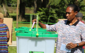 Voting in the PNG election