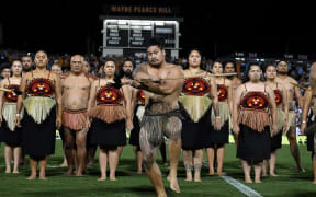 Performers during the NRL's multicultural round in 2024.