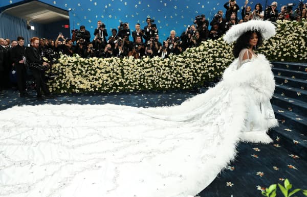 Diana Ross attends the 2025 Met Gala Celebrating "Superfine: Tailoring Black Style" at Metropolitan Museum of Art on May 05, 2025 in New York City.