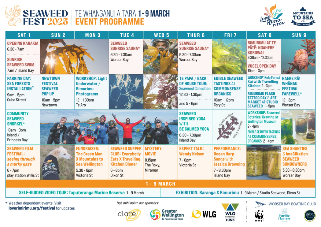 The Seaweed Fest 2025 programme.