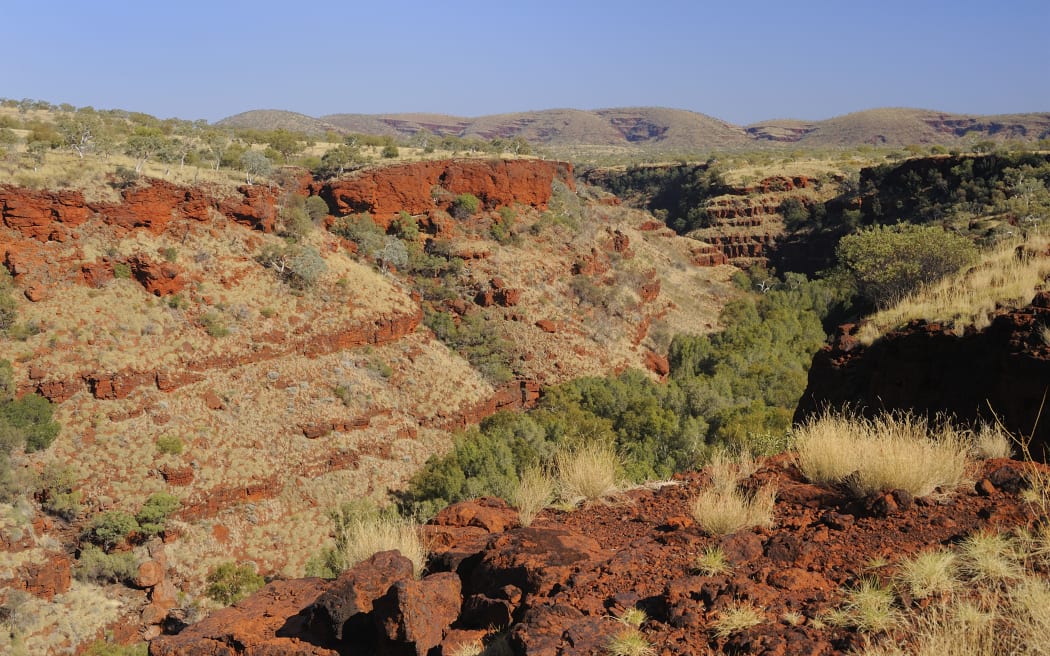 Australia, Western Australia, Pilbara, Karijini National Park, Dales Gorge (Photo by Anne Montfort / Photononstop / Photononstop via AFP)