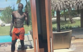 Jamaican sprinter Usain Bolt on Bora Bora