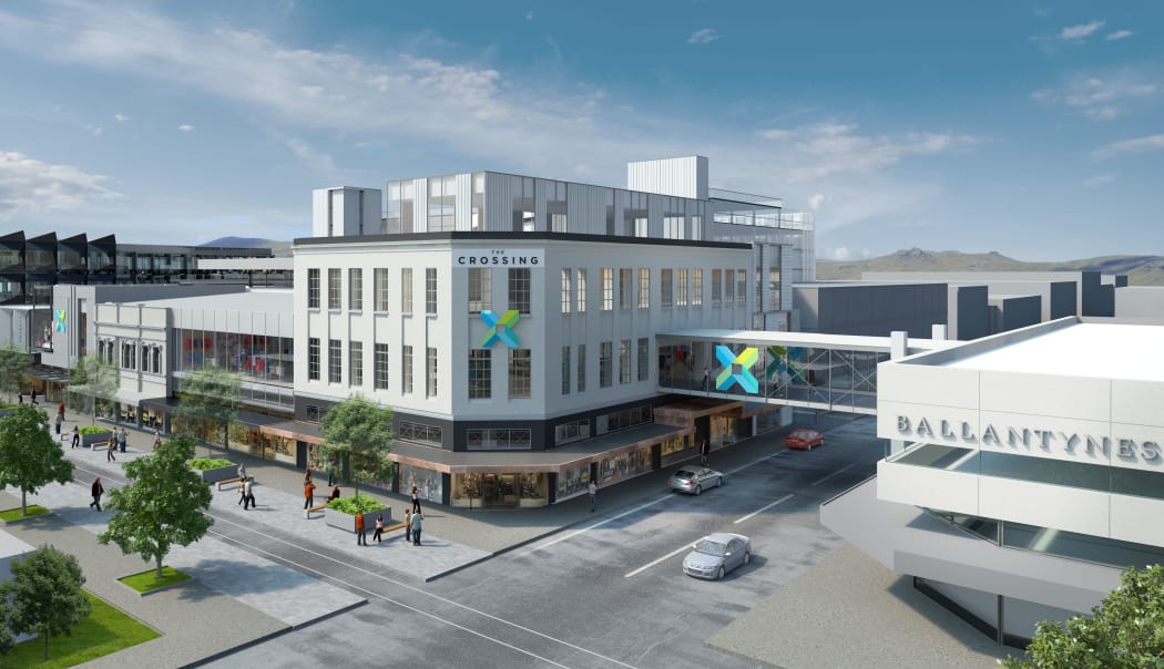 An image of the planned retail development in Christchurch, The Crossing.