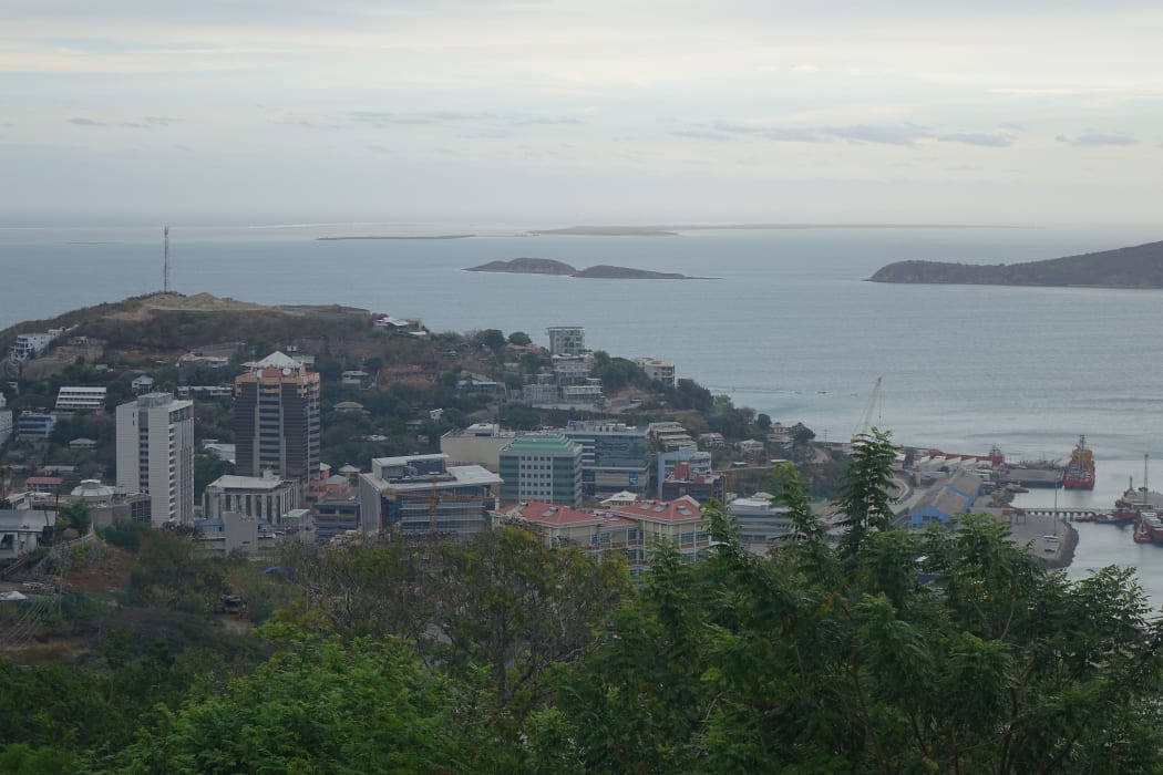 CBD of Papua New Guinea's capital Port Moresby.