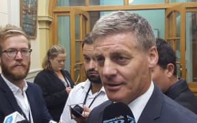 Finance Minister Bill English answers questions about the payroll issues on 8 March 2016 at Parliament.