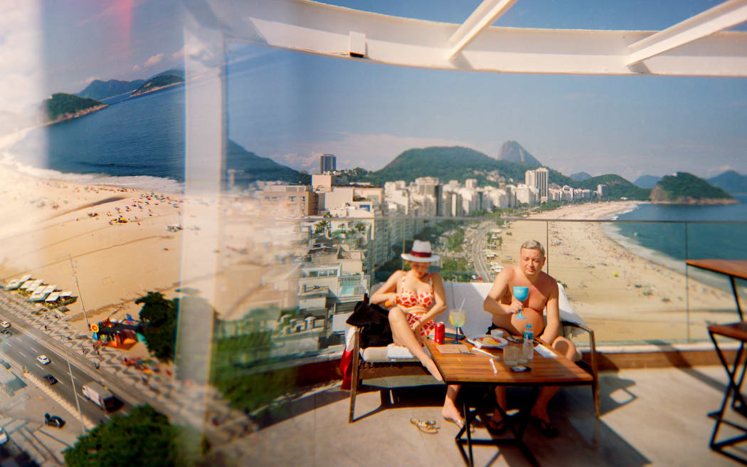 (L): Copacabana Beach is seen from the top floor of a hotel in Rio De Janeiro, Brazil, February 14, 2023. (R): Hotel guests relax on the pool floor of a hotel along Copacabana Beach in Rio De Janeiro, Brazil, February 14, 2023. Many of Copacabana’s luxury hotels are located directly on Rio de Janeiro’s most famous beaches. The effects of rising seas will be felt far and wide in the world. In worst-case predictions, average sea level could rise by nearly 1.1 metres this century. Even a fraction of this would be catastrophic.
