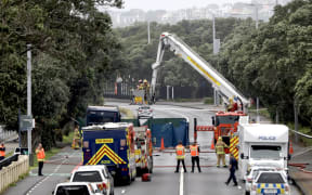 Emergency services at scene of fatal electric bus crash in Auckland