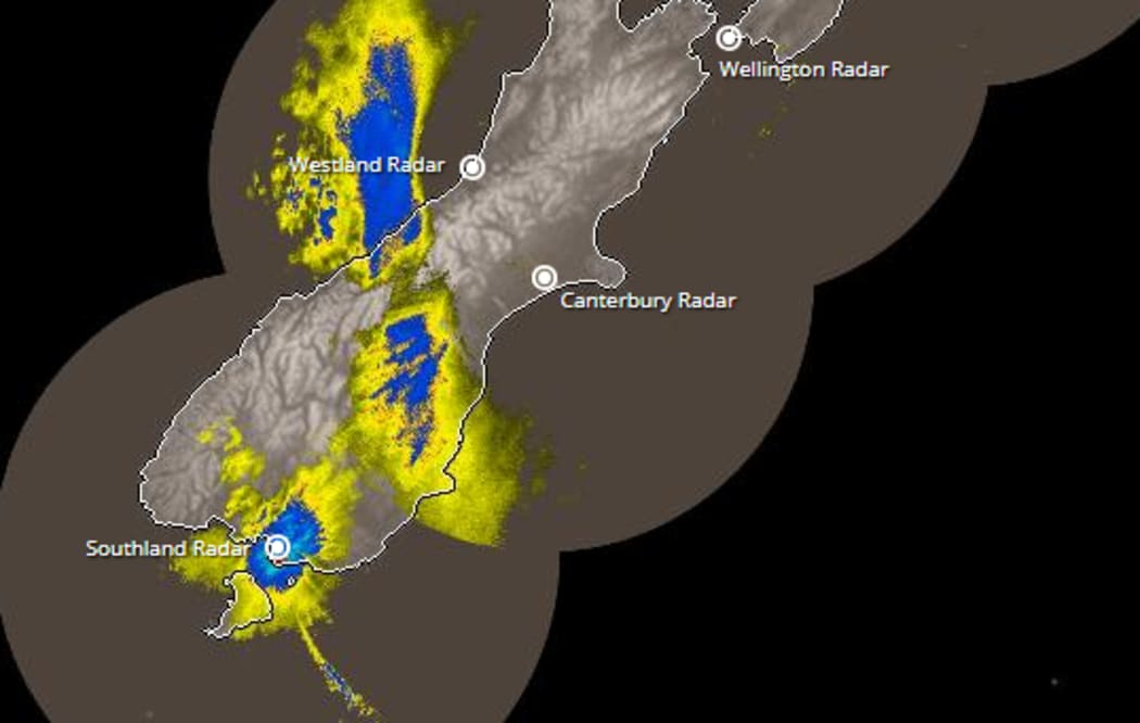 The rain radar this morning.