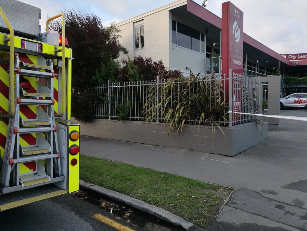 One person has been taken to hospital with serious injuries, after a fire broke out at a motel on Barbadoes Street in Christchurch this morning, the Fire Service says.