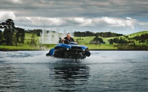 Alan Gibbs on a quadski
