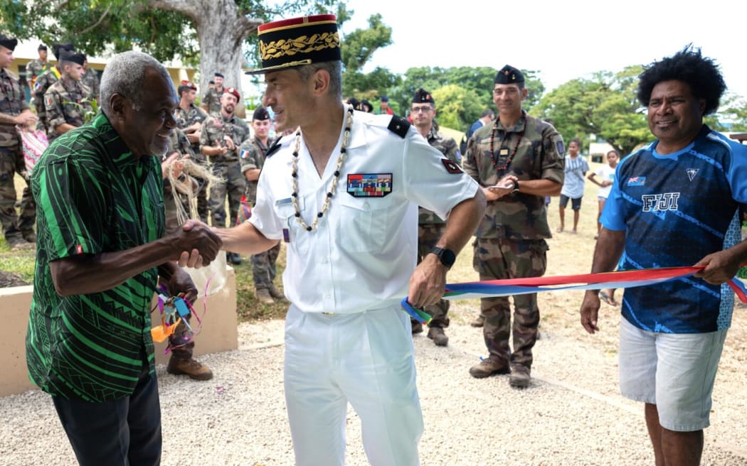 FANC Commander, Brigadier General Yann Latil, travelled to Vanuatu to take part in the official re-opening of the revamped buildings (PICTURE French Defence ministry)