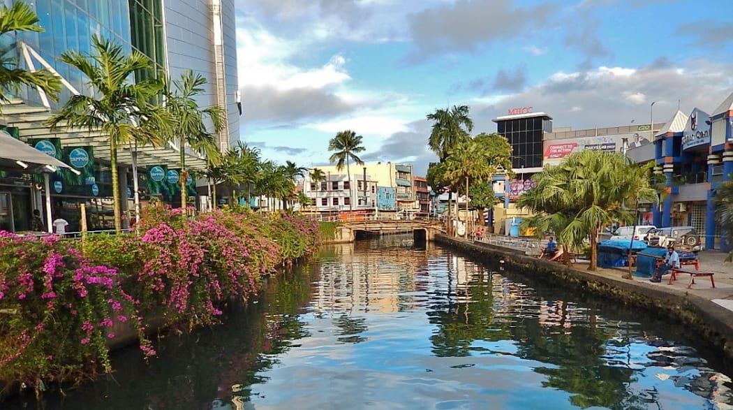 The once bustling Terry Walk in the capital Suva is now deserted as people have been urged to stay home.