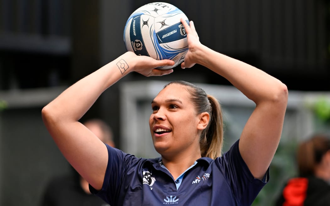 Donnell Wallam (Northern Mystics at the 2025 ANZ Premiership Media Launch for the New Zealand Domestic Netball competition held at Space on Crummer, Auckland, New Zealand on Monday 5 May 2025. © Photo: Andrew Cornaga / Photosport